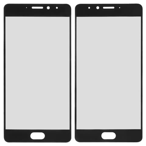 Стекло дисплея Meizu Pro 7 Plus, черное | стекло тачскрина