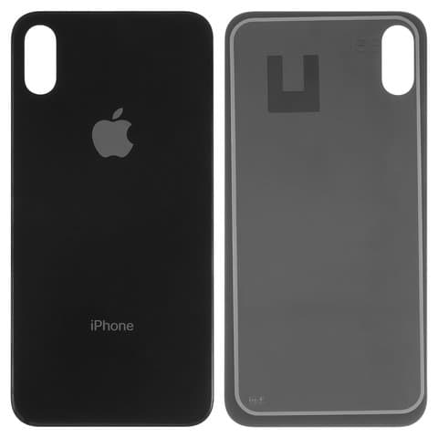 Задня кришка Apple iPhone X, чорна, потрібно знімати скло камери, small hole, High Copy | корпус, крышка аккумулятора, АКБ, батареи