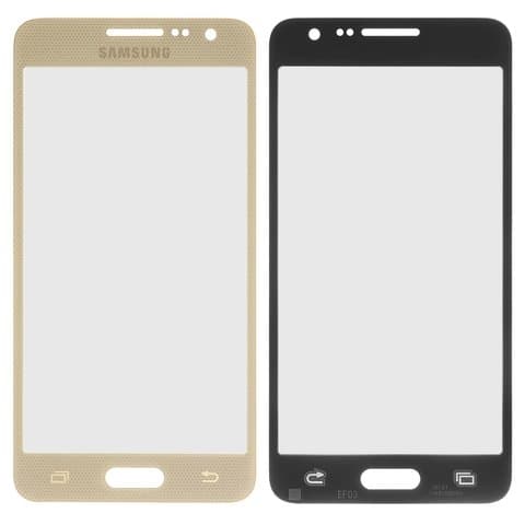 Стекло дисплея Samsung SM-A300 Galaxy A3, золотистое | стекло тачскрина