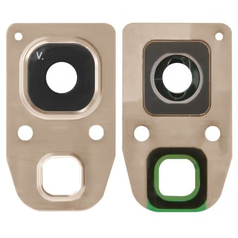 Стекло камеры Samsung SM-A320 Galaxy A3 (2017), SM-A520 Galaxy A5 (2017), SM-A720 Galaxy A7 (2017), золотистое, Original (PRC)