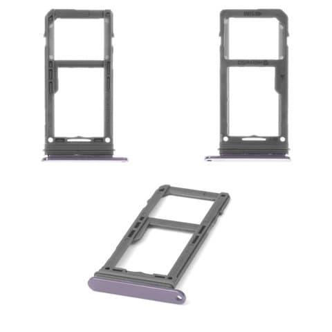 Тримач (лоток) SIM-карты Samsung SM-N950 Galaxy Note 8, серебристый, Original (PRC) | держатель СИМ-карты