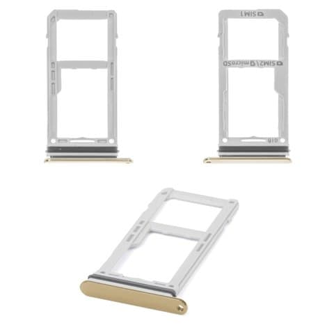 Тримач (лоток) SIM-карты Samsung SM-N950 Galaxy Note 8 Duos, золотистий, Original (PRC) | держатель СИМ-карты