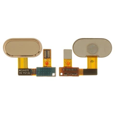 Шлейф Meizu U20, кнопки меню, золотистий, Original (PRC)