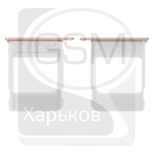 Тримач (лоток) SIM-карты Samsung SM-N920C Galaxy Note 5, золотистий, Original (PRC) | держатель СИМ-карты