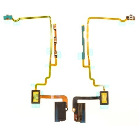 Шлейф Apple iPod Nano 7G, кнопок звука, коннектора наушников, кнопки включения, чорний, Original (PRC)