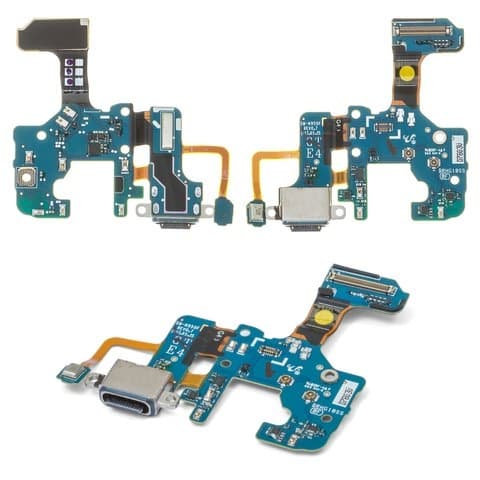 Плата зарядки Samsung SM-N950 Galaxy Note 8, шлейф коннектора зарядки, с микрофоном, Original (PRC)