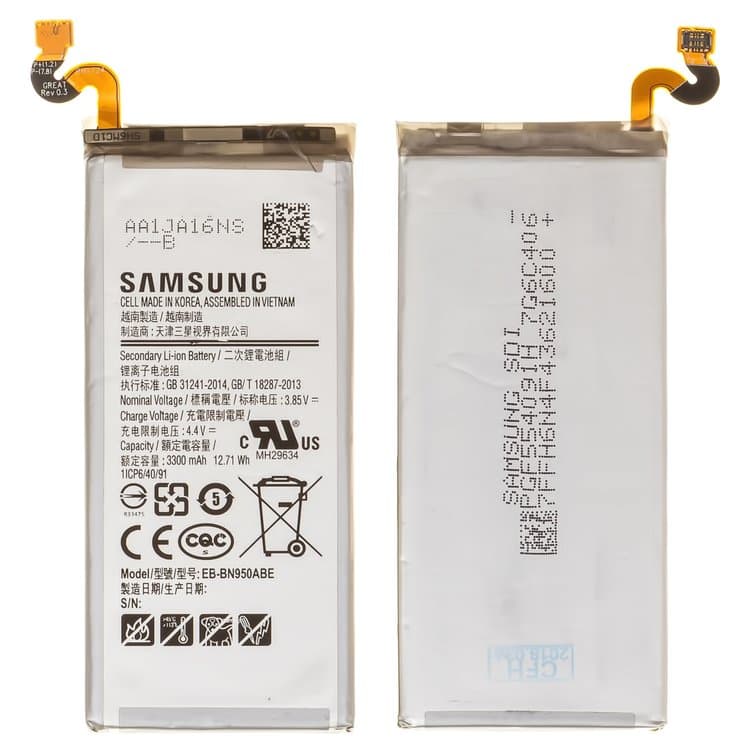 Акумулятор Samsung SM-N950 Galaxy Note 8, EB-BN950ABA, EB-BN950ABE, Original (PRC) | 3-12 міс. гарантії | АКБ, батарея, аккумулятор