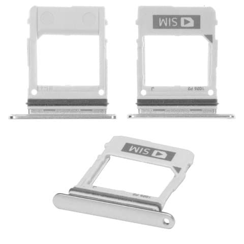 Тримач (лоток) SIM-карты Samsung SM-A520 Galaxy A5 (2017), SM-A530 Galaxy A8 (2018), SM-A730 Galaxy A8 Plus (2018), сірий, Orchid Gray, SIM1, dual SIM, Original (PRC) | держатель СИМ-карты