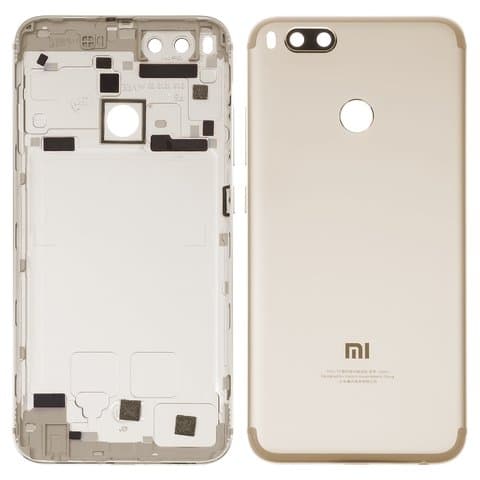 Задня кришка Xiaomi Mi 5X, Mi A1, MDG2, MDI2, MDE2, золотиста, Original (PRC) | корпус, задняя панель аккумулятора, АКБ, батареи