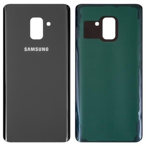 Задня кришка Samsung SM-A730 Galaxy A8 Plus (2018), чорна, Original (PRC) | корпус, задняя панель аккумулятора, АКБ, батареи