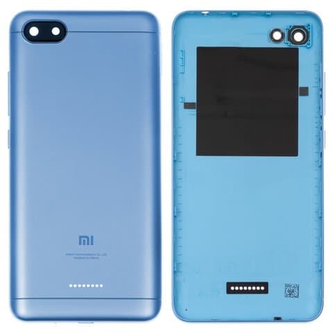 Задня кришка Xiaomi Redmi 6A, синя, single SIM (на 1 SIM-карту), Original (PRC) | корпус, задняя панель аккумулятора, АКБ, батареи