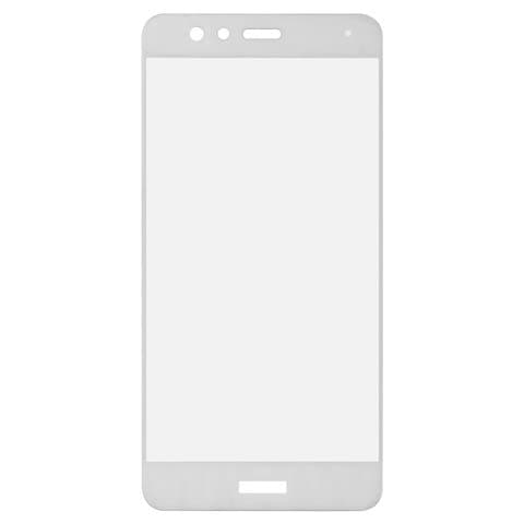 Захисне скло Huawei P10 Lite, WAS-LX1, WAS-LX1A, WAS-LX2, WAS-LX2J, WAS-LX3, WAS-L03T, 51091LXN, біле, сумісне з чохлом | Закаленное защитное стекло