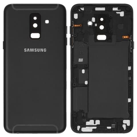 Задня кришка Samsung SM-A605 Galaxy A6 Plus (2018), чорна, Original (PRC) | корпус, задняя панель аккумулятора, АКБ, батареи