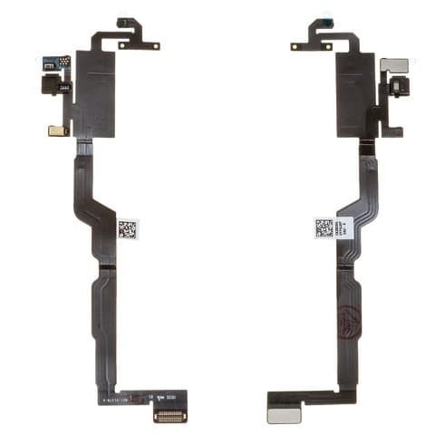 Шлейф Apple iPhone XS, c датчиком приближения, с микрофоном, без динамика, High Copy