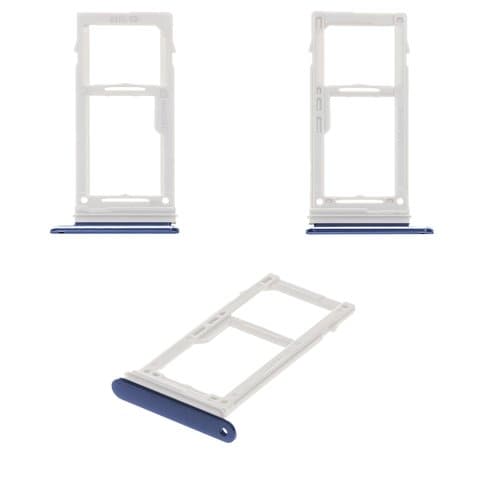 Тримач (лоток) SIM-карты Samsung SM-N960 Galaxy Note 9, синій, с держателем карты памяти (MMC), Ocean Blue, single SIM, Original (PRC) | держатель СИМ-карты