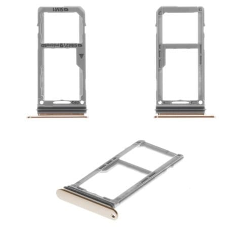 Тримач (лоток) SIM-карты Samsung SM-N960 Galaxy Note 9, коричневый, золотистий, Metallic Copper, single SIM, Original (PRC) | держатель СИМ-карты