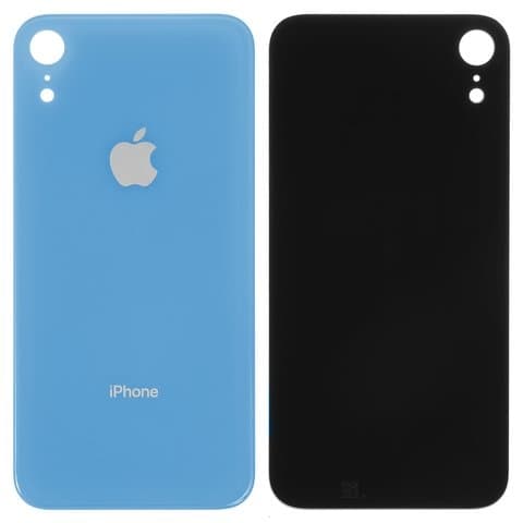 Задня кришка Apple iPhone XR, блакитна, потрібно знімати скло камери, small hole, Original (PRC) | корпус, крышка аккумулятора, АКБ, батареи