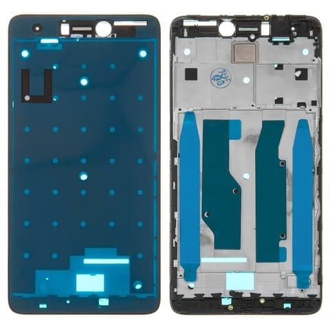 Рамка (основа) крепления дисплея Xiaomi Redmi Note 4X, черная, High Copy