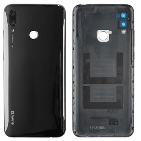 Задня кришка Huawei P Smart (2019), POT-LX1, POT-LX1AF, POT-LX1RU, POT-LX2J, POT-LX3, чорна, Midnight Black, Original (PRC) | корпус, задняя панель аккумулятора, АКБ, батареи