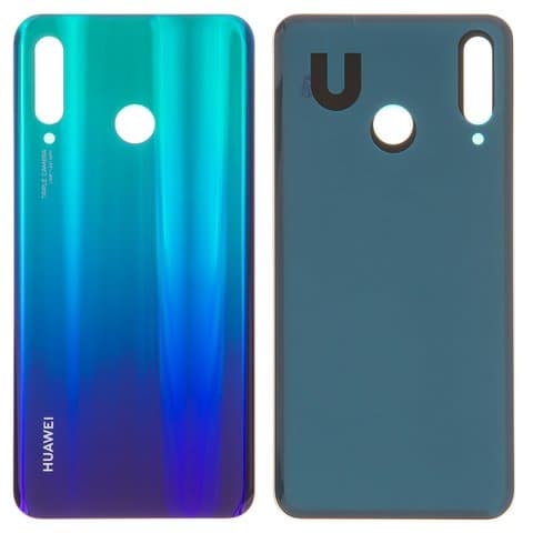 Задня кришка Huawei Nova 4e, 24 Мп, синя, Peacock Blue, Original (PRC) | корпус, задняя панель аккумулятора, АКБ, батареи