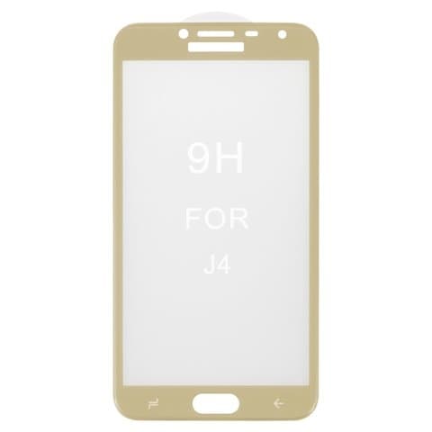 Захисне скло Samsung SM-J400 Galaxy J4 (2018), золотистое, сумісне з чохлом | Закаленное защитное стекло