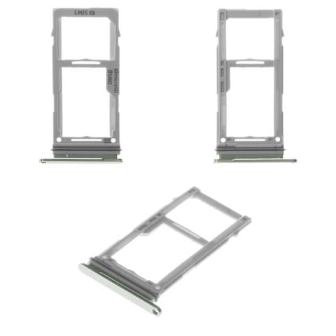 Тримач (лоток) SIM-карты Samsung SM-G970 Galaxy S10e, зеленый, с держателем карты памяти (MMC), Original (PRC) | держатель СИМ-карты