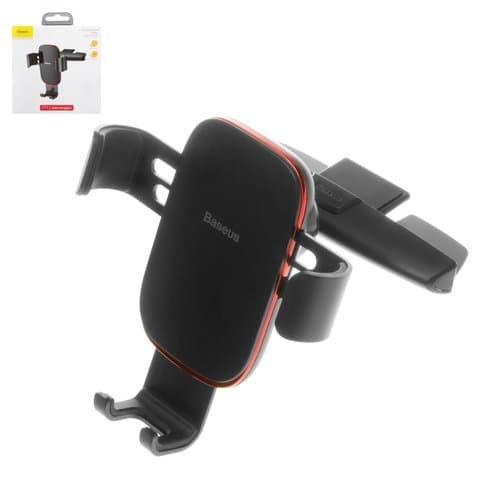 Автодержатель Baseus, чорний, выдвижной, в CD-слот проигрывателя, #SUYL-J01