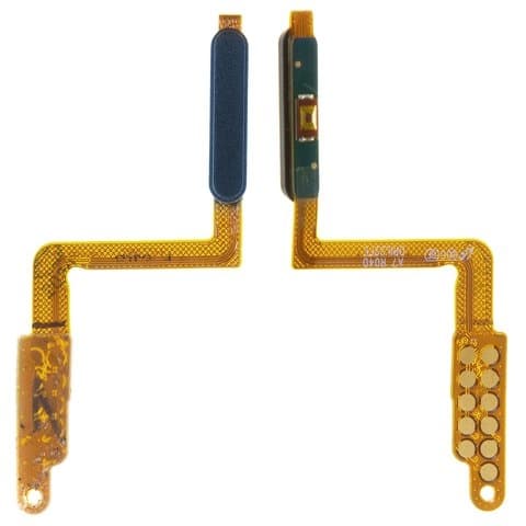 Шлейф Samsung SM-A750 Galaxy A7 (2018), кнопки включения, сканера отпечатка пальца (Touch ID), синій, Original (PRC)