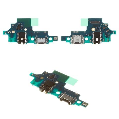 Плата зарядки Samsung SM-A920 Galaxy A9 (2018), шлейф коннектора зарядки, коннектора наушников, с микрофоном, High Copy