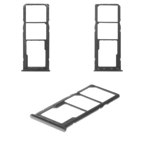 Тримач (лоток) SIM-карты Samsung SM-A705 Galaxy A70, чорний, Original (PRC) | держатель СИМ-карты
