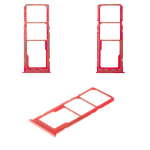 Тримач (лоток) SIM-карты Samsung SM-A105 Galaxy A10, красный, Original (PRC) | держатель СИМ-карты