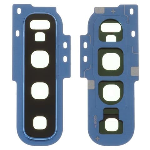 Стекло камеры Samsung SM-G973 Galaxy S10, синее, Prism Blue, с рамкой, Original (PRC)