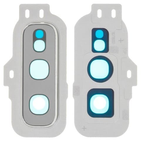 Стекло камеры Samsung SM-G970 Galaxy S10e, белое, Prism White, с рамкой, Original (PRC)