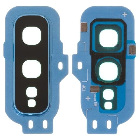 Стекло камеры Samsung SM-G970 Galaxy S10e, синее, Prism Blue, с рамкой, Original (PRC)