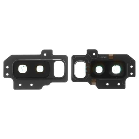 Стекло камеры Samsung SM-G965 Galaxy S9 Plus, серое, Titanium Gray, с рамкой, Original (PRC)