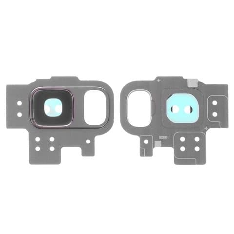 Стекло камеры Samsung SM-G960 Galaxy S9, серое, Titanium Gray, с рамкой, Original (PRC)