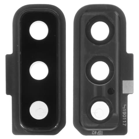 Стекло камеры Samsung SM-A750 Galaxy A7 (2018), черное, с рамкой, Original (PRC)