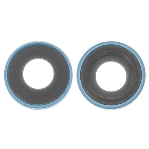 Стекло камеры Apple iPhone XR, синее, с ободком корпуса, Original (PRC)