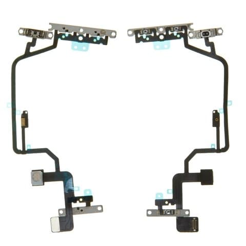 Шлейф Apple iPhone XR, кнопки включения, кнопок звука (регуляции громкости), боковых клавиш, с микрофоном, Original (PRC)