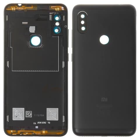 Задня кришка Xiaomi Redmi Note 6 Pro, M1806E7TG, M1806E7TH, M1806E7TI, чорна, Original (PRC), с антеннами, Original (PRC) | корпус, задняя панель аккумулятора, АКБ, батареи