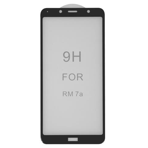 Захисне скло Xiaomi Redmi 7A, MZB7995IN, M1903C3EG, M1903C3EH, M1903C3EI, чорне, 5D, iNobi, Full Glue, клей на усій поверхні, сумісне з чохлом | Закаленное защитное стекло