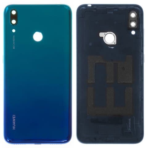 Задня кришка Huawei Y7 (2019), синя, Aurora Blue, Original (PRC) | корпус, задняя панель аккумулятора, АКБ, батареи