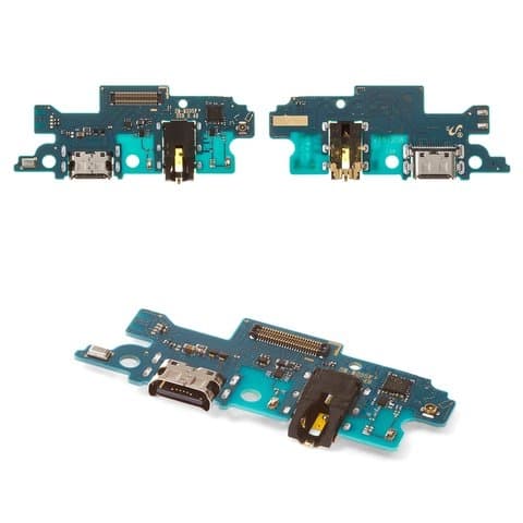 Плата зарядки Samsung SM-M205 Galaxy M20, шлейф коннектора зарядки, коннектора наушников, с микрофоном, Original (PRC)