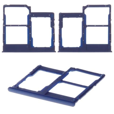 Тримач (лоток) SIM-карты Samsung SM-A315 Galaxy A31, SM-A405 Galaxy A40, SM-A415 Galaxy A41, синій, Prism Crush Blue, Original (PRC) | держатель СИМ-карты