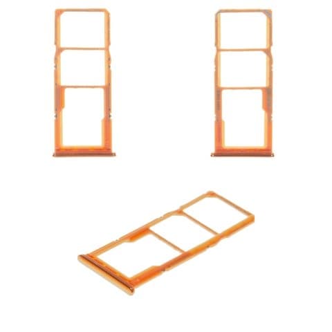 Тримач (лоток) SIM-карты Samsung SM-A705 Galaxy A70, оранжевый, coral, Original (PRC) | держатель СИМ-карты