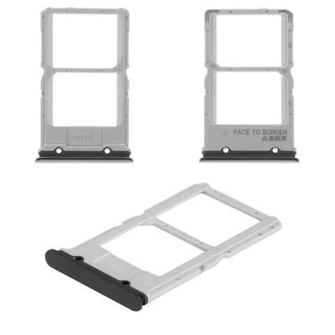 Тримач (лоток) SIM-карты Xiaomi Mi 9T, M1903F10G, чорний, Original (PRC) | держатель СИМ-карты