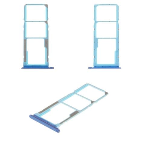 Тримач (лоток) SIM-карты Xiaomi Redmi 7A, MZB7995IN, M1903C3EG, M1903C3EH, M1903C3EI, голубой, Gem Blue, Original (PRC) | держатель СИМ-карты