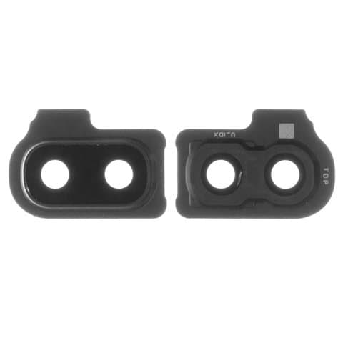 Стекло камеры Samsung SM-A202 Galaxy A20e, черное, с рамкой, Original (PRC)