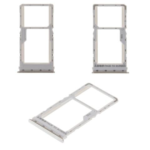 Тримач (лоток) SIM-карты Xiaomi Mi A3, M1906F9SH, M1906F9SI, білий, Original (PRC) | держатель СИМ-карты