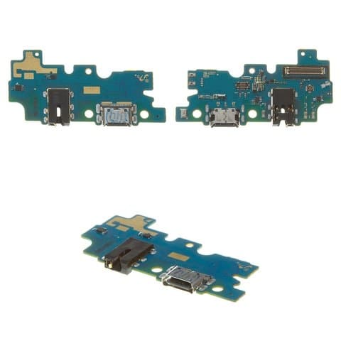 Плата зарядки Samsung SM-A307 Galaxy A30s, шлейф коннектора зарядки, коннектора наушников, с микрофоном, Original (PRC)